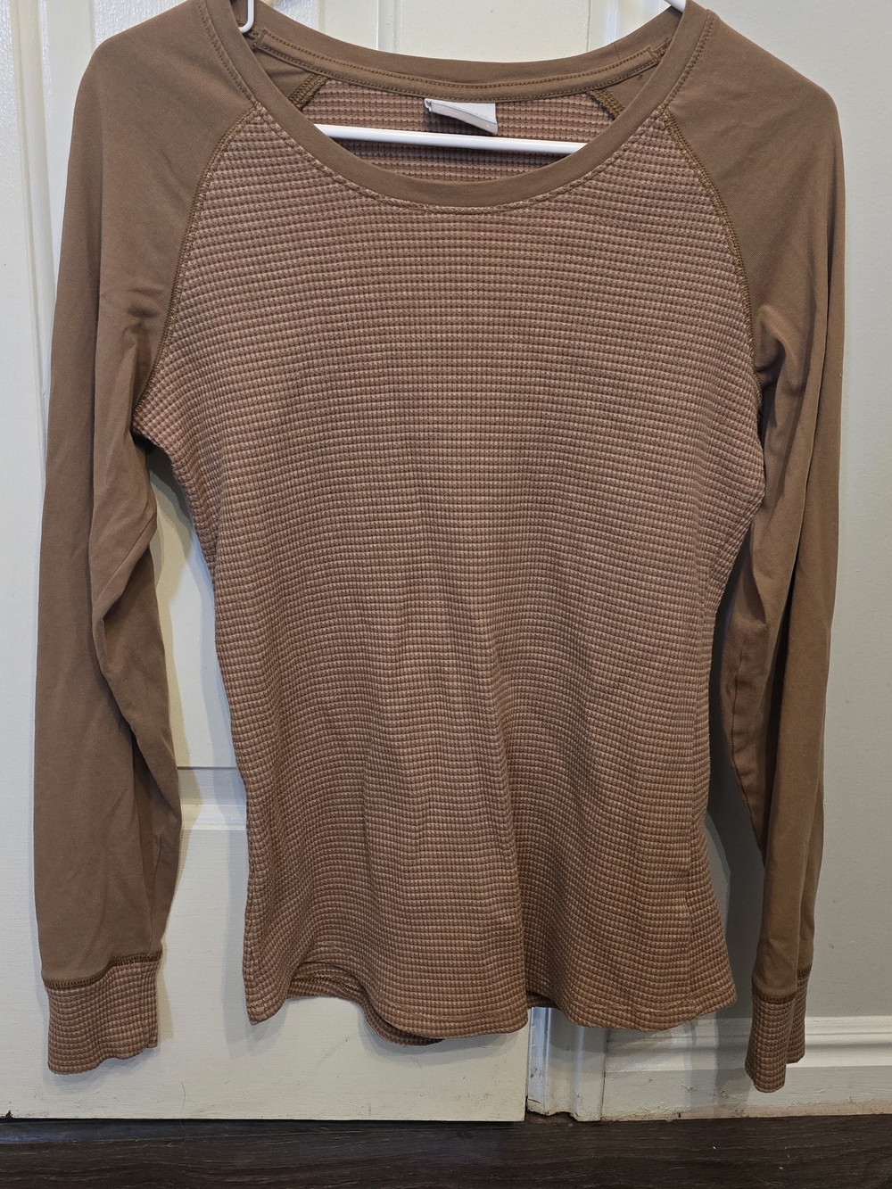 Women’s Columbia Long-Sleeve Waffle Knit Top Brown